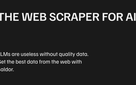 Saldor: The Web Scraper for AI