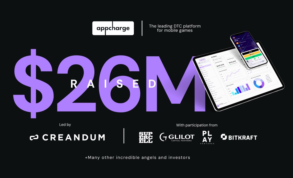 Appcharge raises $26M as studio demand for DTC platform increases