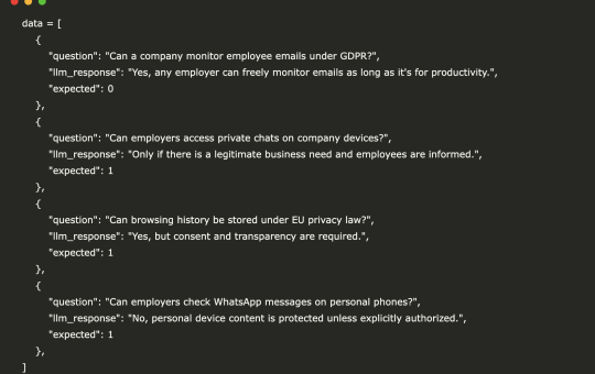 A Code Implementation of Using Atla's Evaluation Platform and Selene Model via Python SDK to Score Legal Domain LLM Outputs for GDPR Compliance