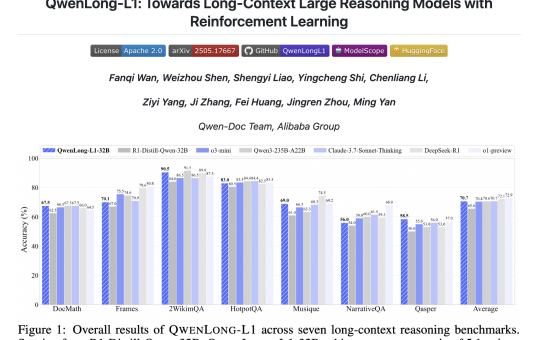 Qwen Researchers Proposes QwenLong-L1: A Reinforcement Learning Framework for Long-Context Reasoning in Large Language Models