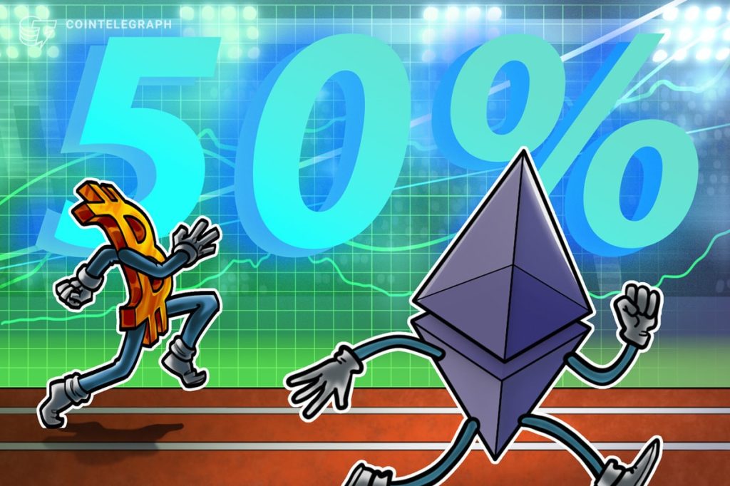 Ethereum's 50% rally setup vs. Bitcoin sparks altseason hopes