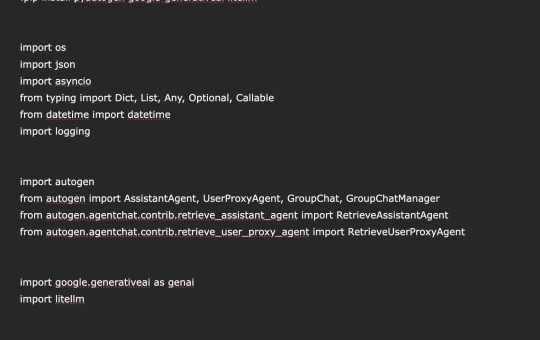 Building a Multi-Agent Conversational AI Framework with Microsoft AutoGen and Gemini API