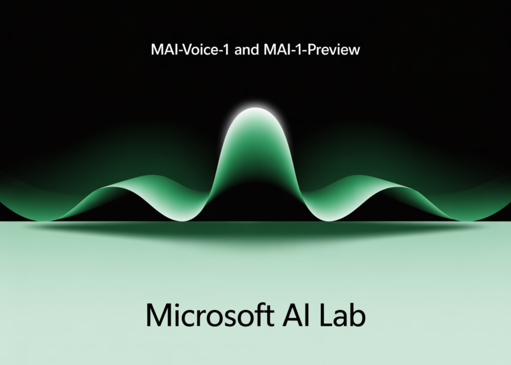Microsoft AI Lab Unveils MAI-Voice-1 and MAI-1-Preview: New In-House Models for Voice AI