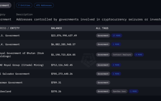 UAE Government Holds 6,333 Bitcoin Through Mining