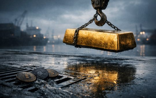 Bitcoin stalls while tokenized gold sees a rise in whale interest