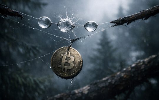 Bitcoin enters a high-risk window as credit stress builds beneath a record 206% stock bubble
