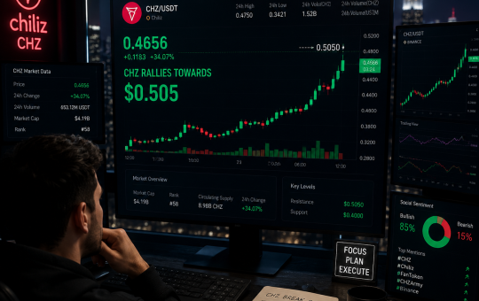 Chiliz is approaching the $0.051 resistance