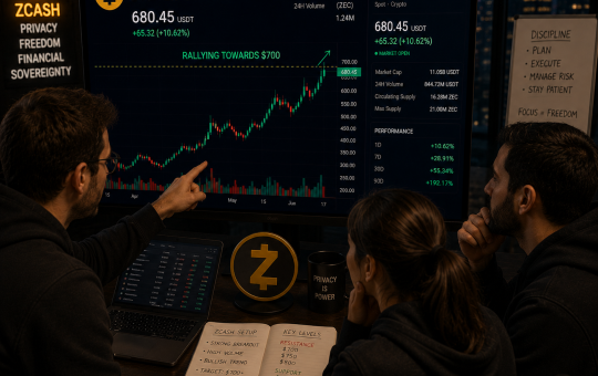 ZCASH approaching $700